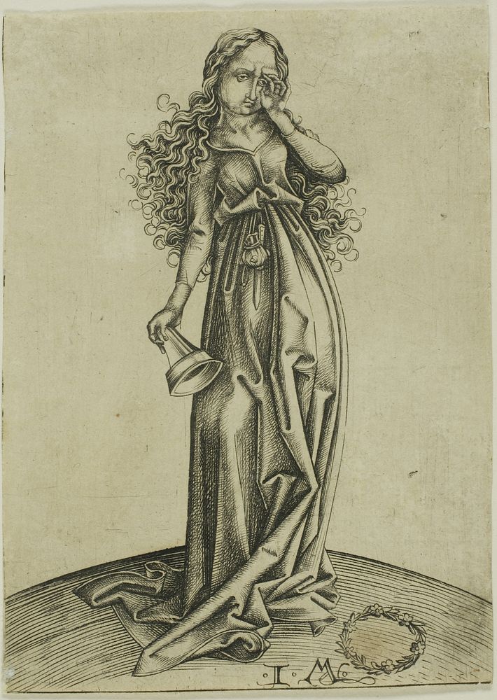 The Third Foolish Virgin, from The Five Foolish Virgins by Israhel van Meckenem, the younger