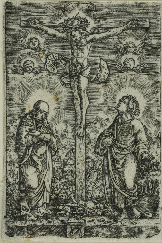 Christ on the Cross (The Small Crucifixion) by Albrecht Altdorfer