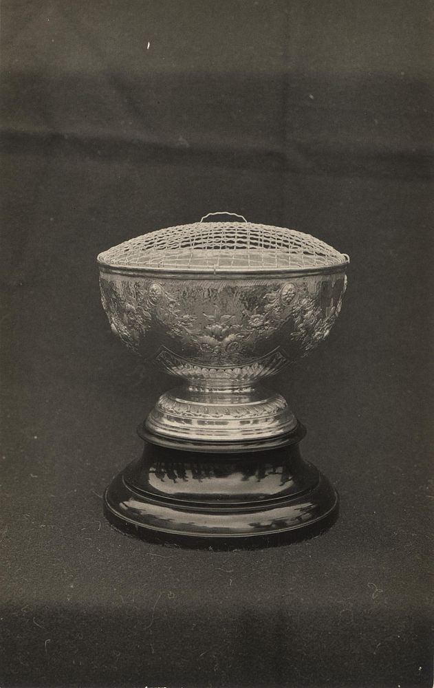 Prize bowl won in singing competition by men on 4th floor (1915). Original public domain image from Flickr