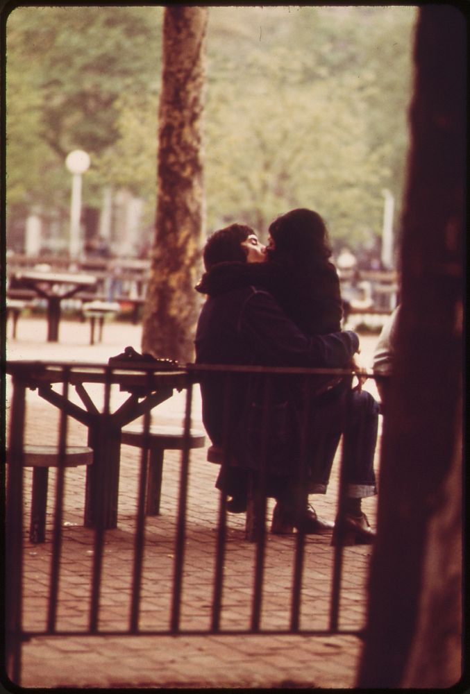 Washington Square in Greenwich Village, 05/1973. Original public domain image from Flickr