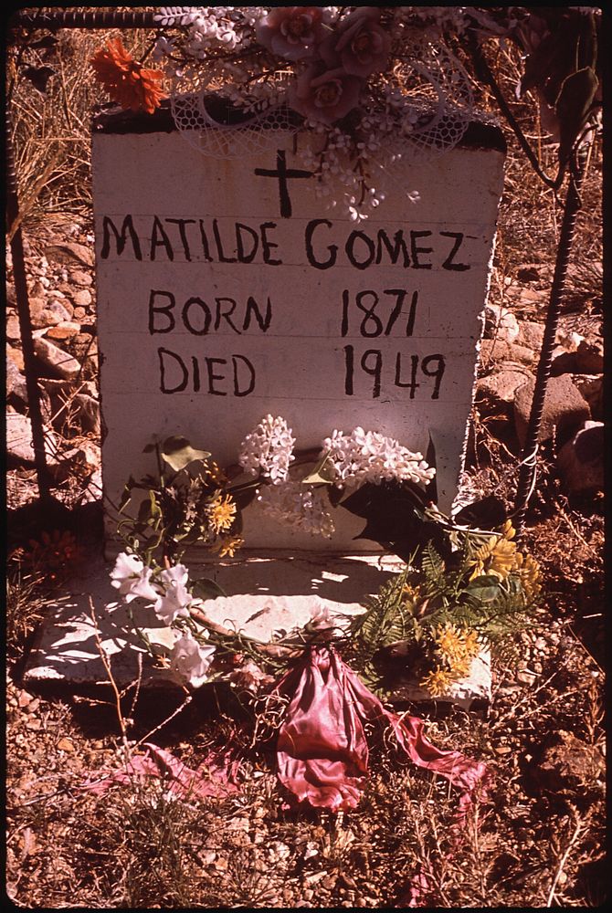 Spanish Graveyard, 04/1972. Photographer: Lyon, Danny. Original public domain image from Flickr
