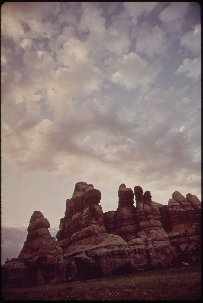 Rock Formations in the "The Doll House," a Remote Area in the Canyonlands Separated from the Famous Needles Region by the…