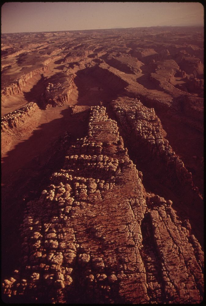 The Maze, a Remote and Inaccessible Labyrinth of Narrow Canyons in the Center of the Park, 05/1972. Original public domain…