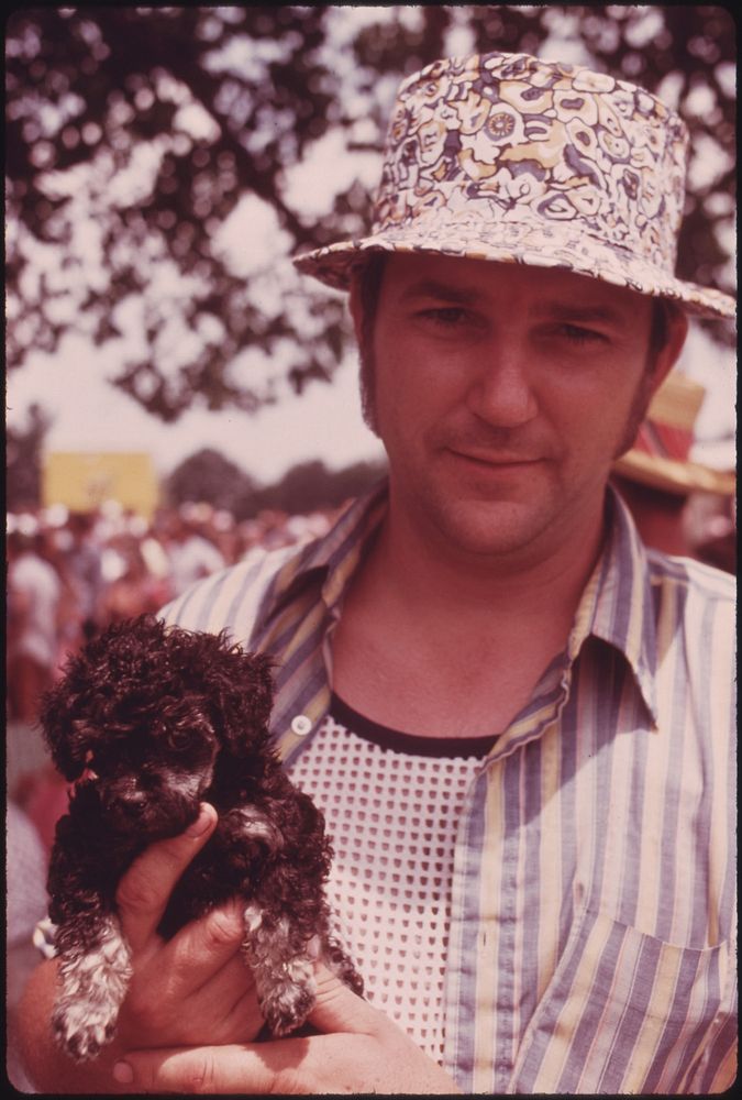 Doug Mcclain with His Dog at the Tennessee Consolidated Coal Company First Annual Picnic at a Tennessee Valley Authority…