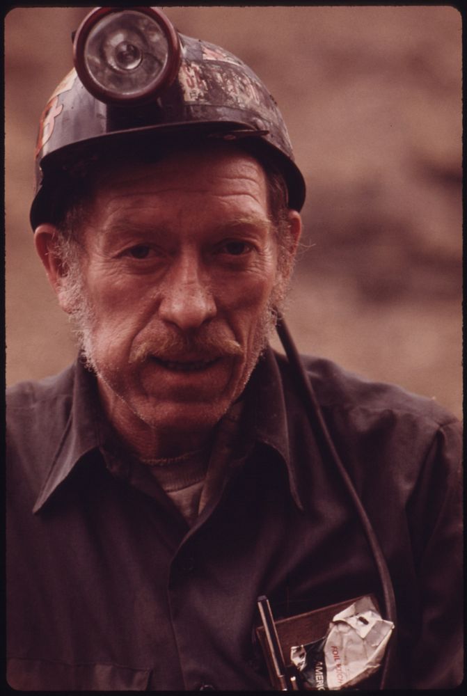 One of a Series of Portraits of Miners Waiting to Go Work on the 4 P.M. to Midnight Shift at the Virginia-Pocahontas Coal…