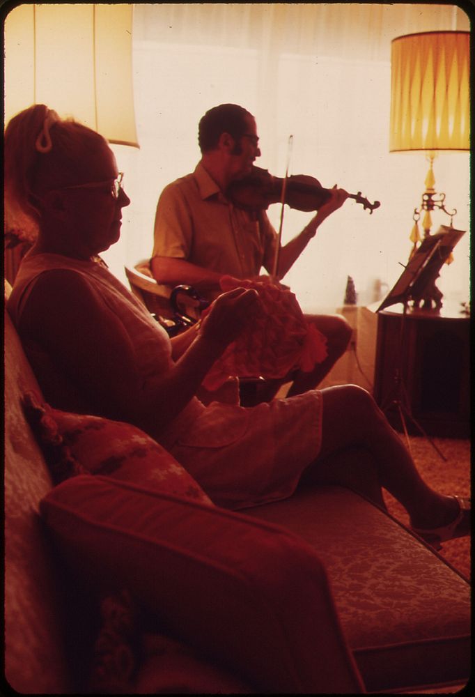 Ben and Hildred Ratner in Their Apartment in the Century Village Retirement Community. Mr. Ratner, a Former Wholesale…