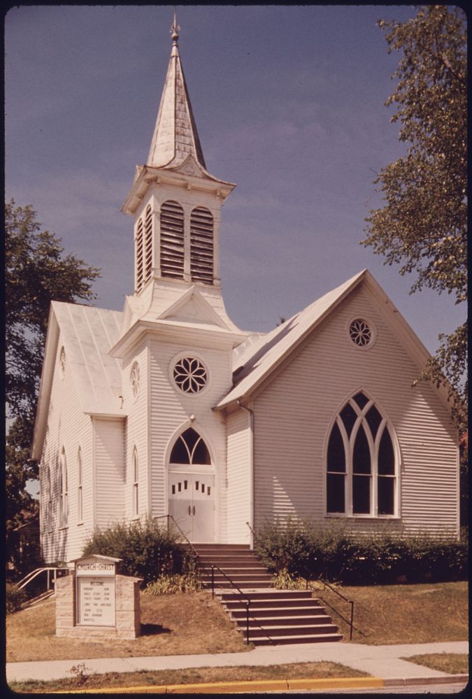 The Church of Christ, One of Many Churches Each of Which Are Built in Different Architectural Styles in New Ulm, Minnesota.