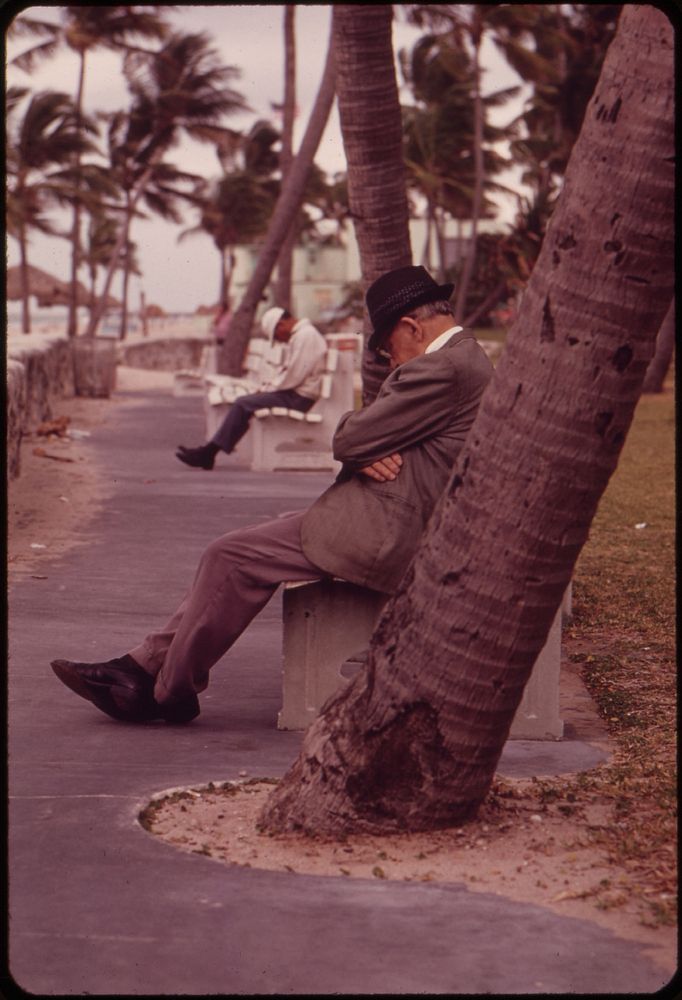Siesta at South Beach. Photographer: Schulke, Flip, 1930-2008. Original public domain image from Flickr