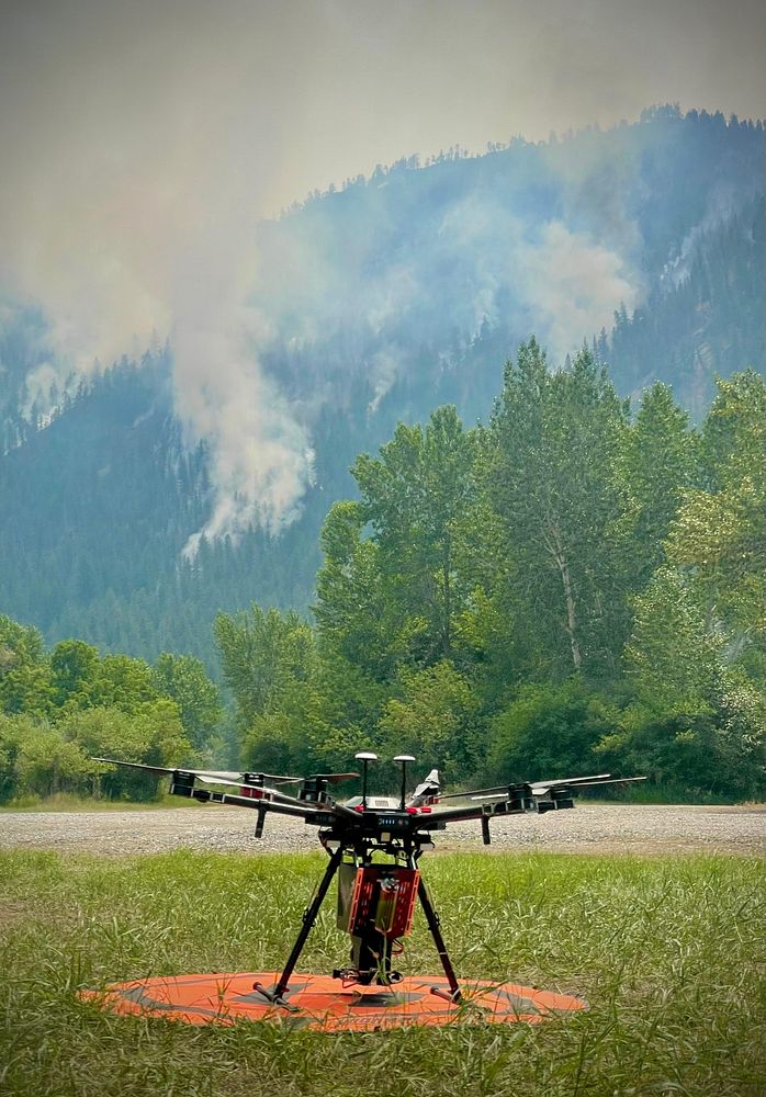 UAS, Moose FireUAS (unmanned aircraft system) being used for firing operations on the Moose Fire. 