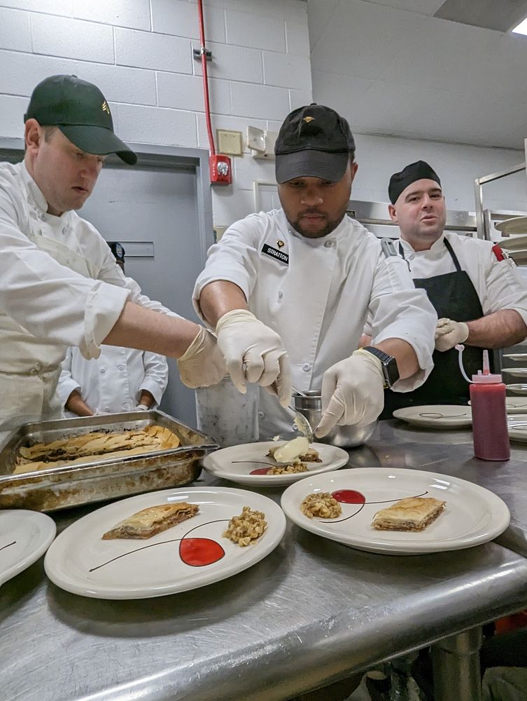 Members of the Fort Drum Culinary Arts Team hone their craft and improve their skills during a monthslong training schedule…