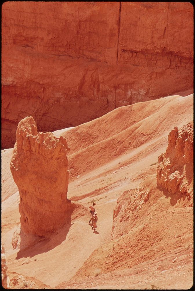 Rock formations owe reddish hue to traces of iron oxide, 05/1972. Photographer: Norton, Boyd. Original public domain image…