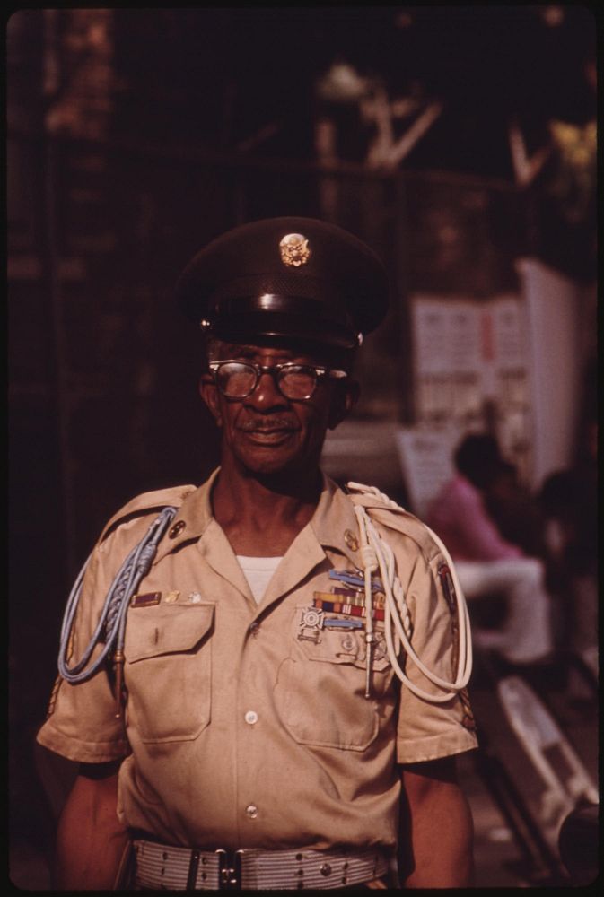 Leader Of The Kadats Of America, Major General Acklin, In Charge Of Chicago's Most Loved Young Black Drill Team, 08/1973.…