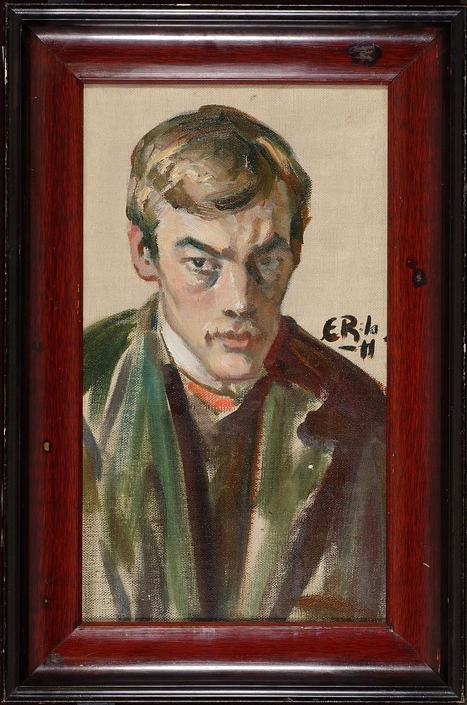 Portrait of the painter ilmari kaijala, 1911