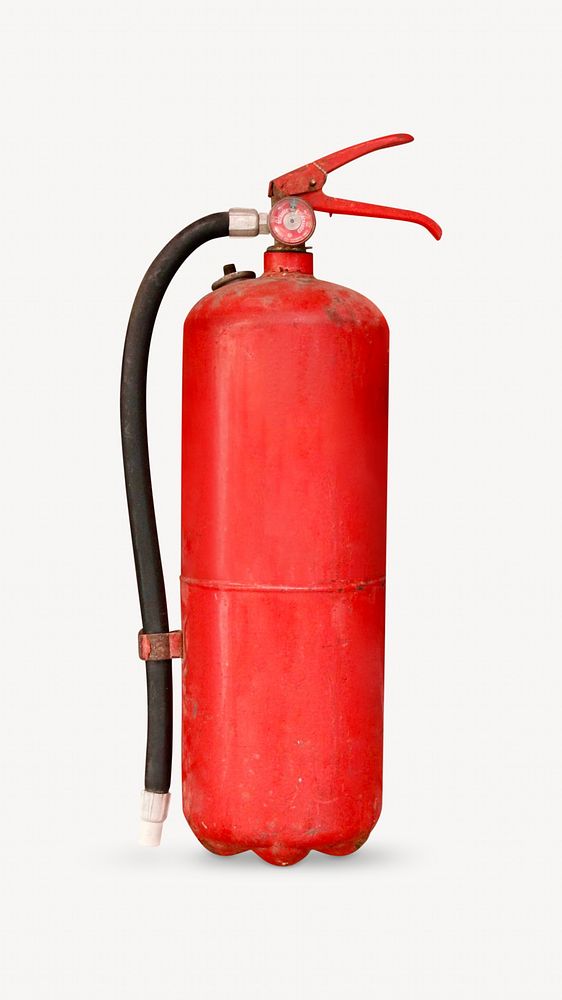 Fire extinguisher, isolated object on white