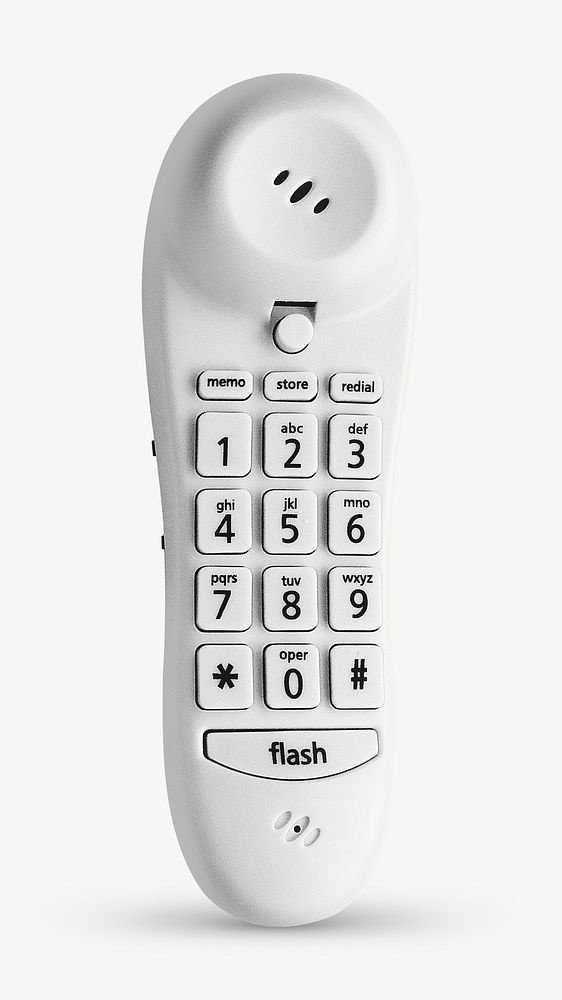 Cordless phone isolated graphic psd