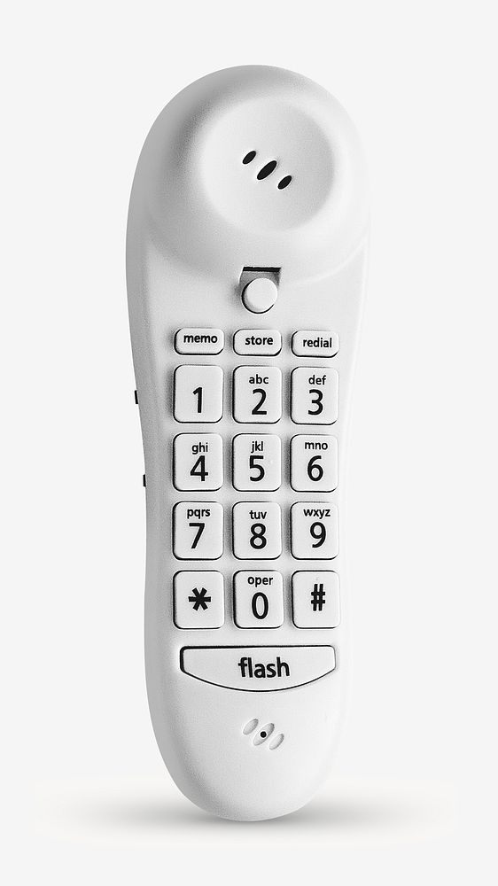 Cordless phone, isolated object on white
