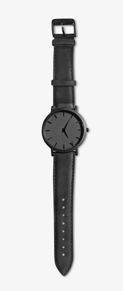 Black watch, isolated object on white