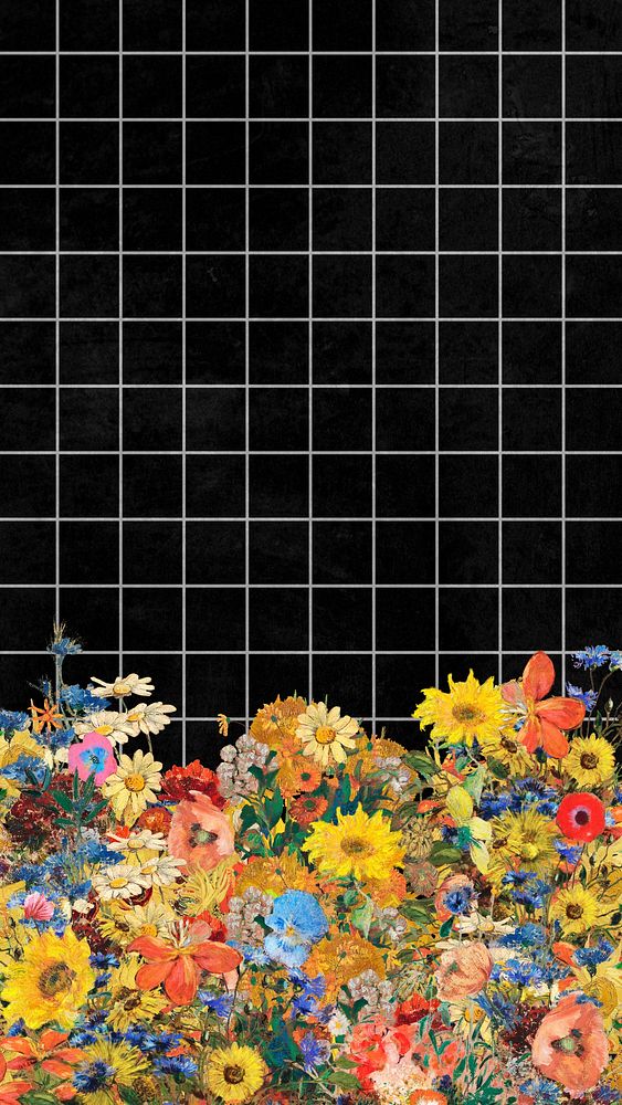 Odilon Redon's flower phone wallpaper, remixed by rawpixel