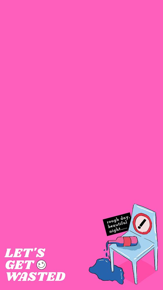Party time, pink mobile wallpaper background