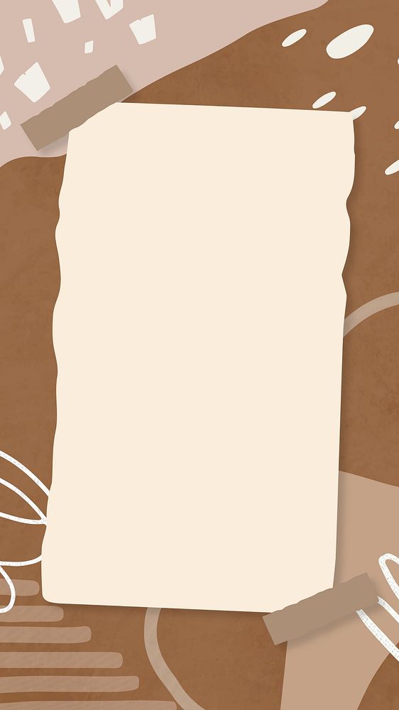 Notepaper brown memphis iPhone wallpaper