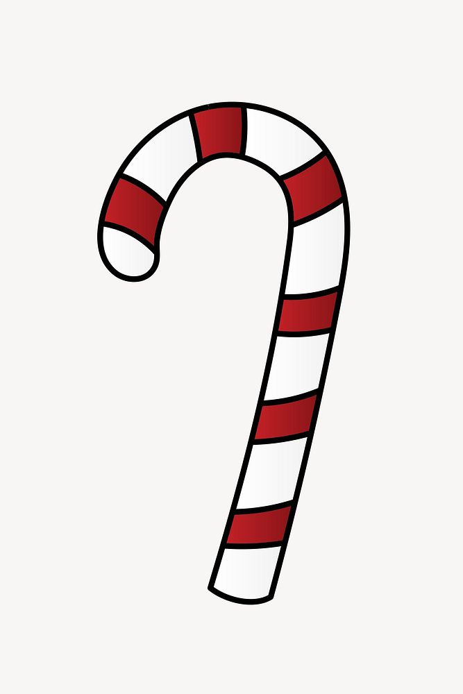 Candy cane illustration vector