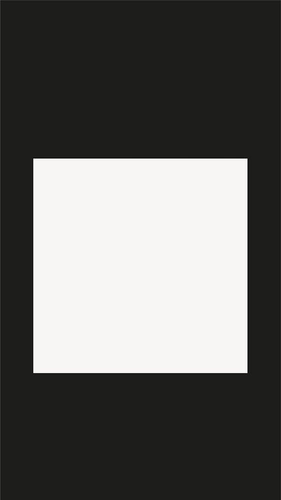 Black square frame editable vector
