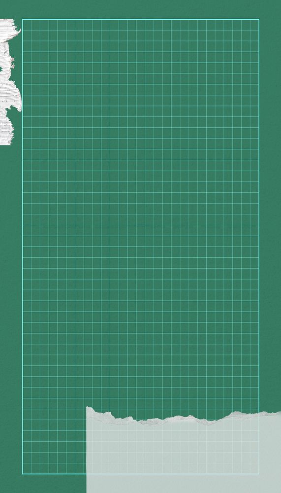 Green cutting mat iPhone wallpaper, grid patterned design