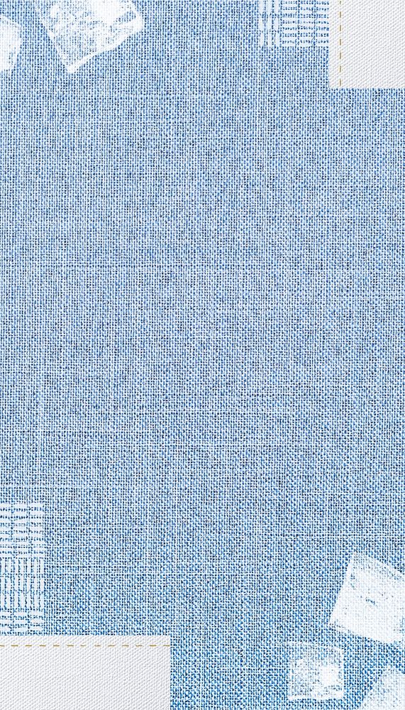 Blue canvas textured iPhone wallpaper