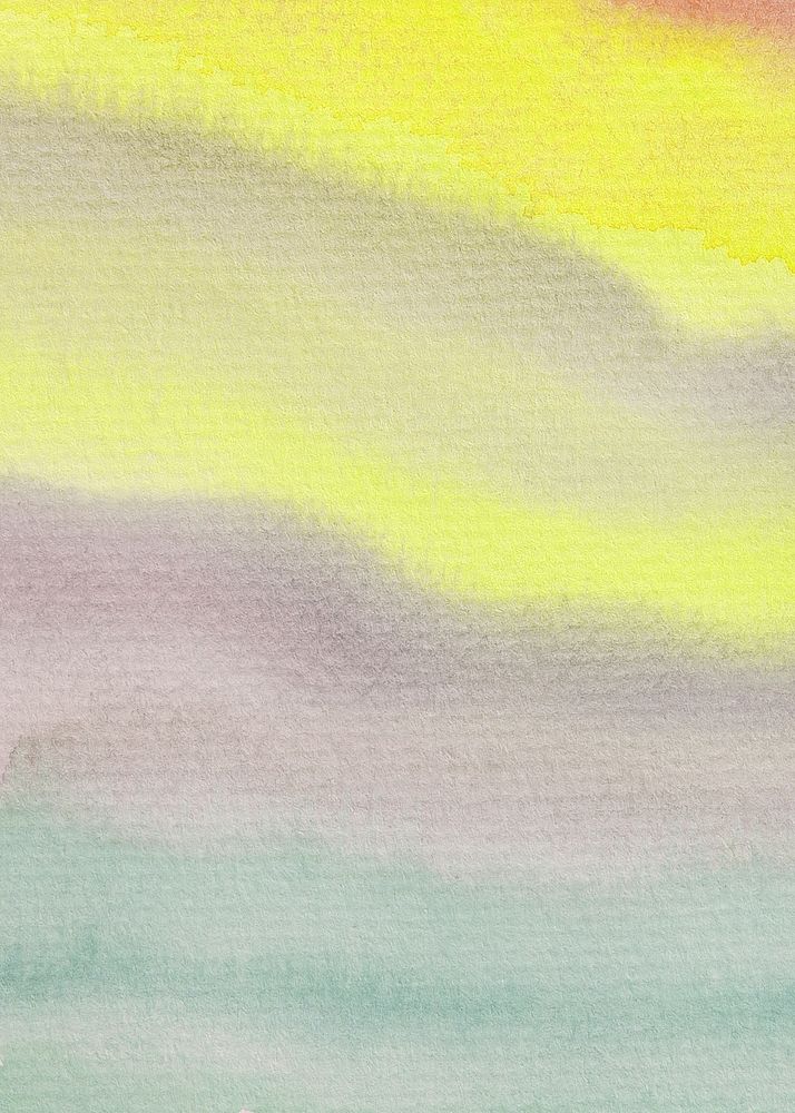 Yellow gradient paper background, watercolor texted design