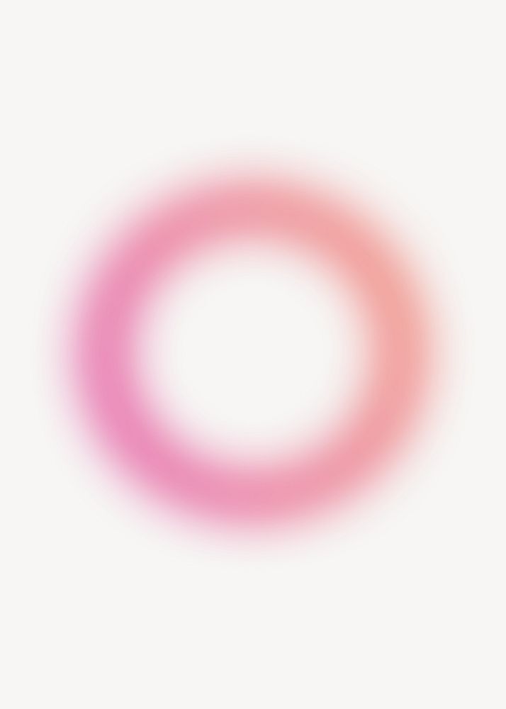 Pink gradient ring background, blurry design