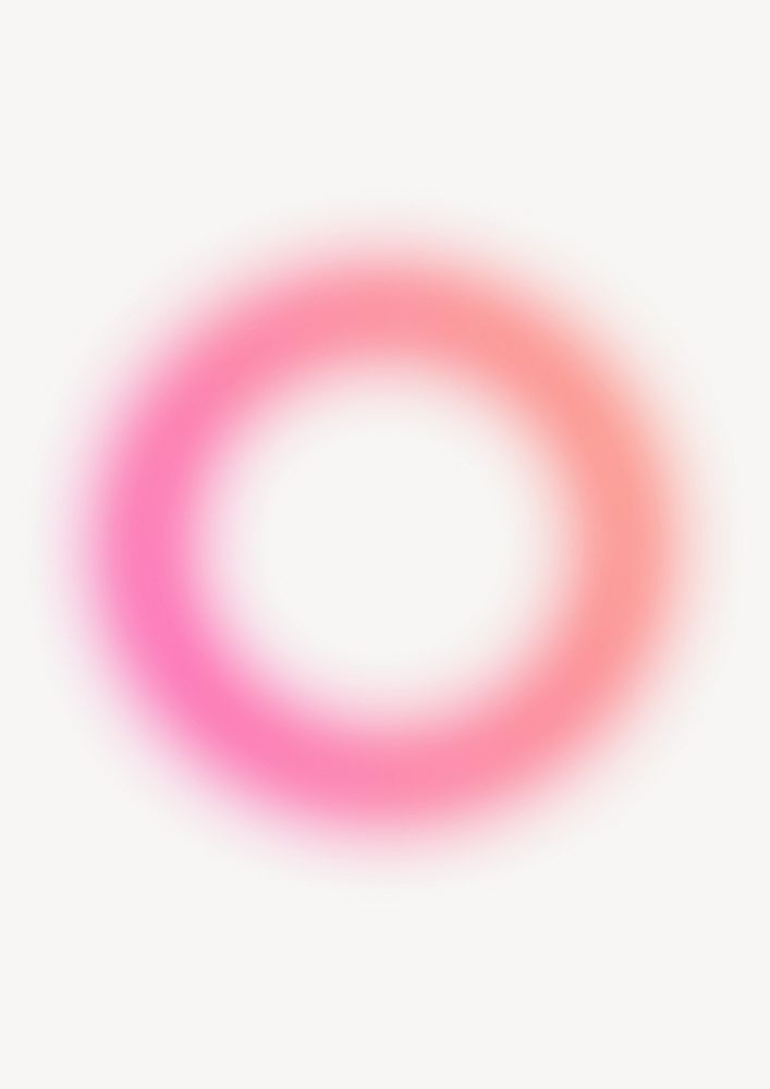 Pink gradient ring background, blurry design