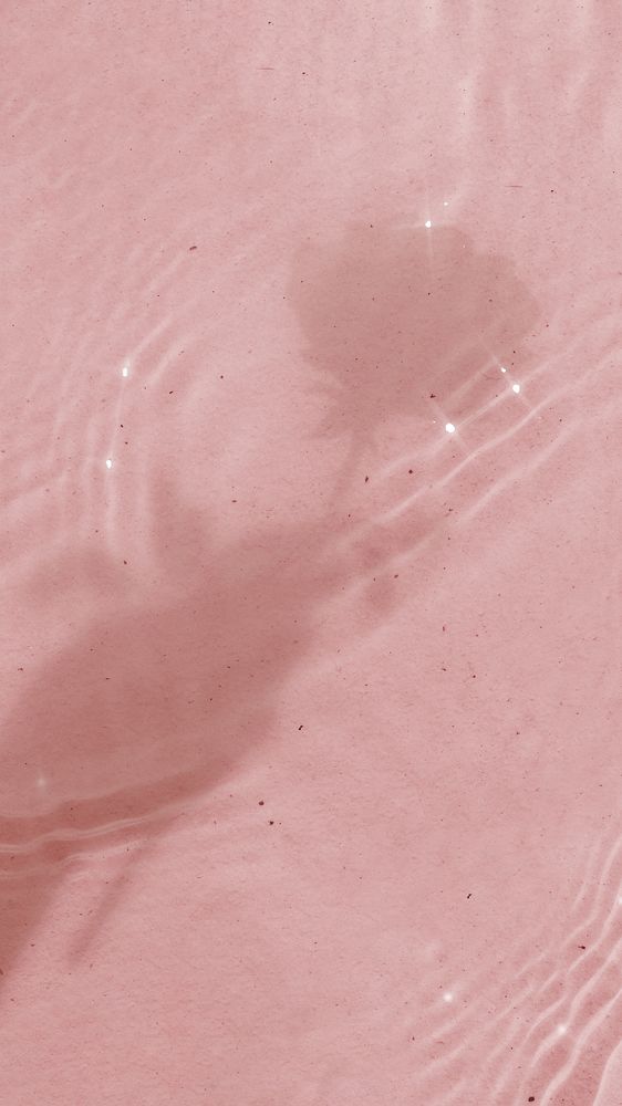 Pink pool water iPhone wallpaper, rose flower shadow