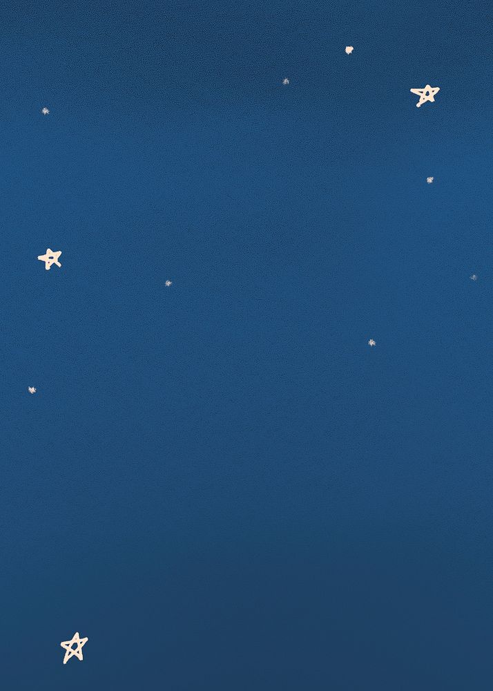 Blue sky background, stars border