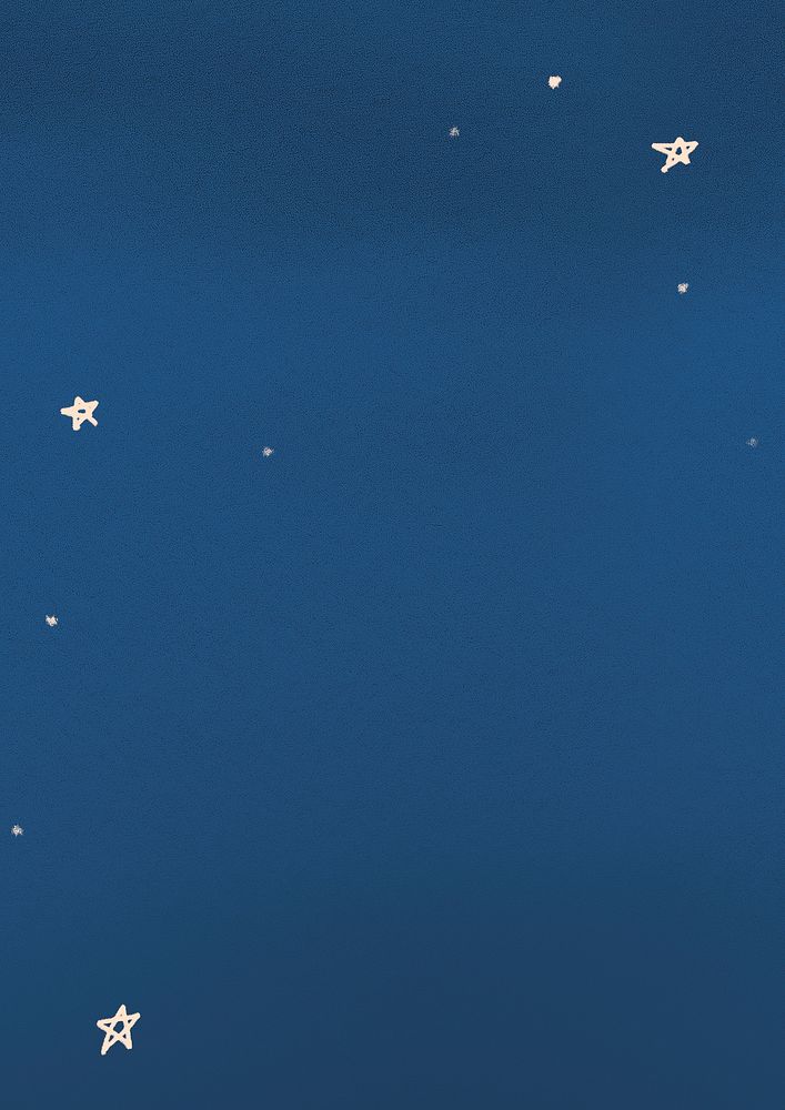 Blue sky background, stars border