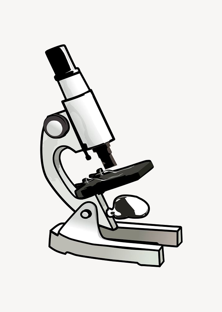 Microscope illustration. Free public domain CC0 image.