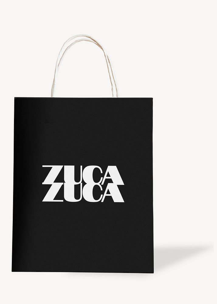 Paper bag mockup, editable design  psd