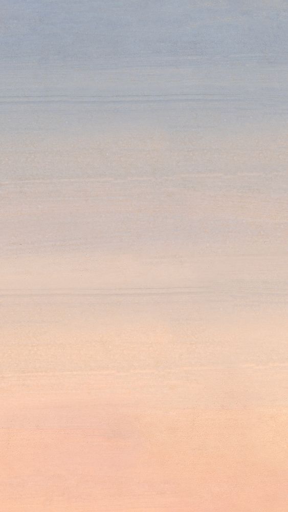 Pastel sunset sky iPhone wallpaper, vintage painting by Adolph G. Metzner. Remixed by rawpixel.