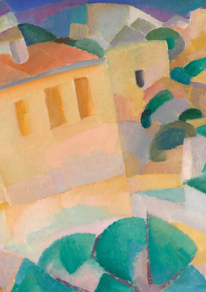 Mallorca Terreno background, vintage illustration by Leo Gestel. Remixed by rawpixel.