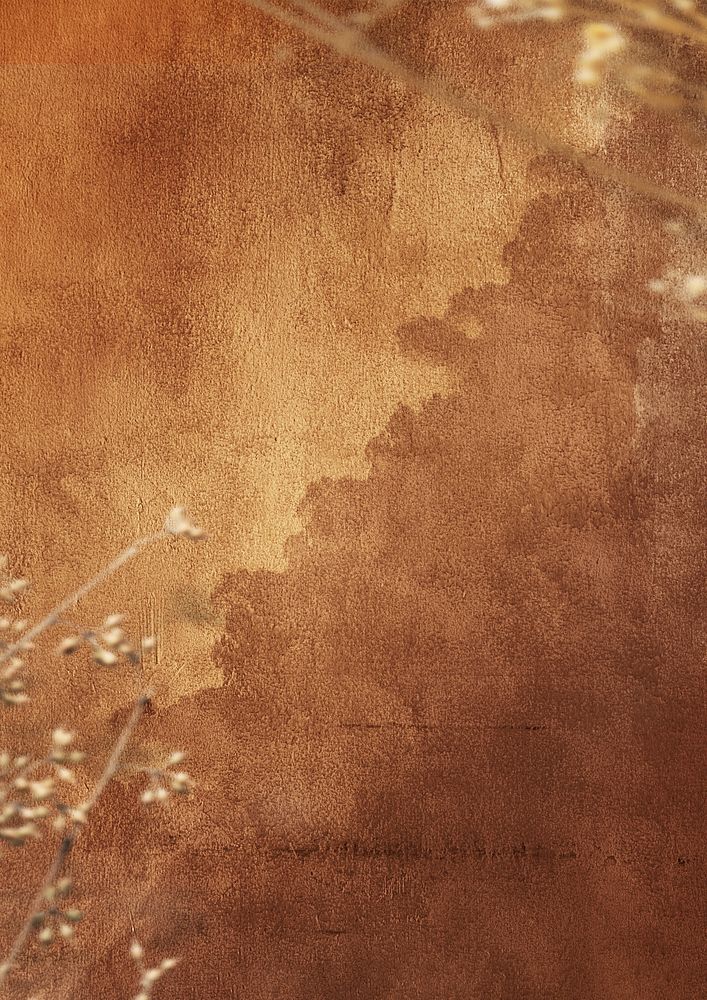 Brown paint stain background, vintage textured painting. Remixed by rawpixel.