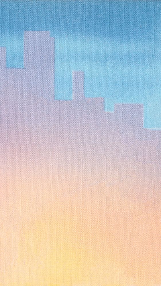 Gradient urban silhouette iPhone wallpaper. Remixed by rawpixel.