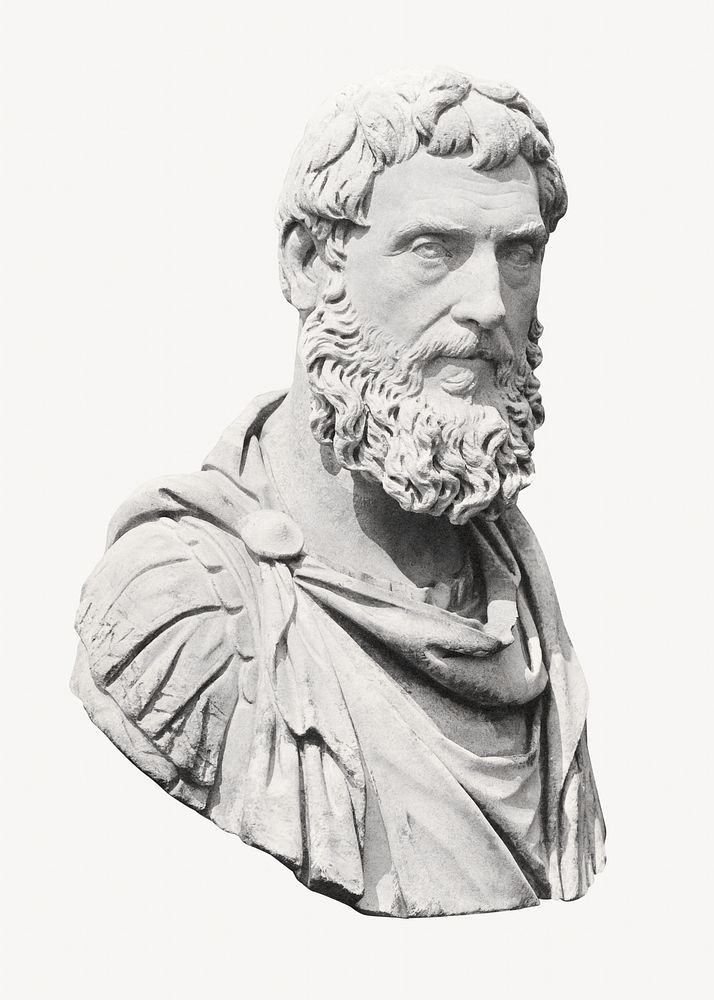Aelius Caesar, Greek sculpture by Roger Fenton. Remixed by rawpixel.
