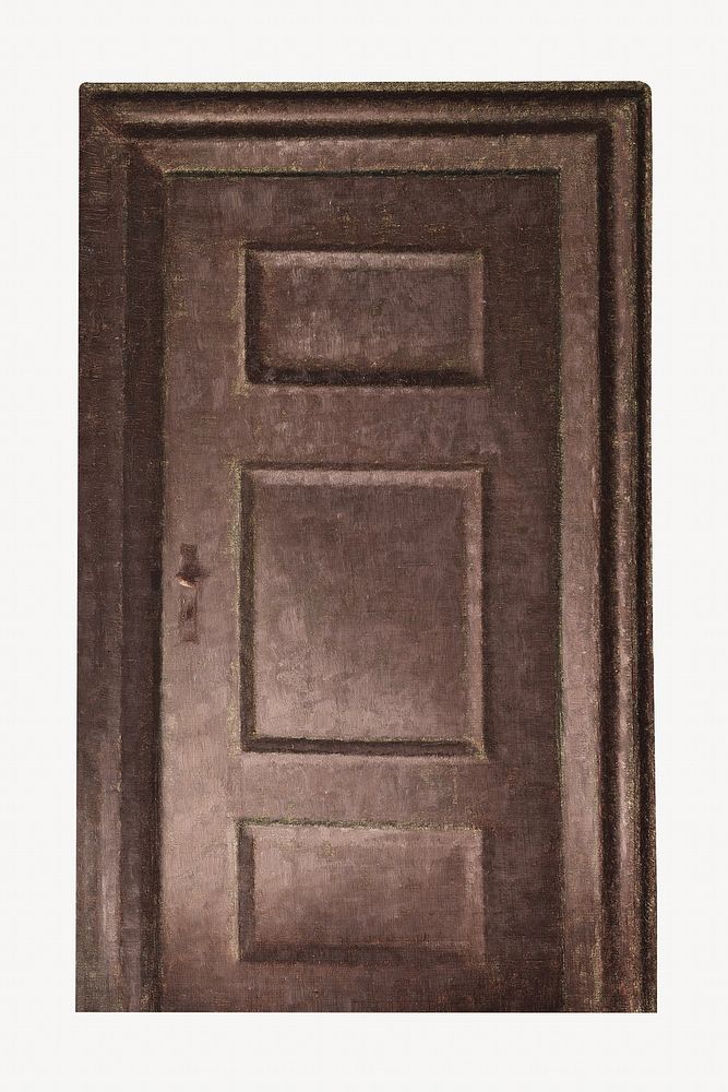 Vintage door illustration by Vilhelm Hammersh&oslash;i.. Remixed by rawpixel.