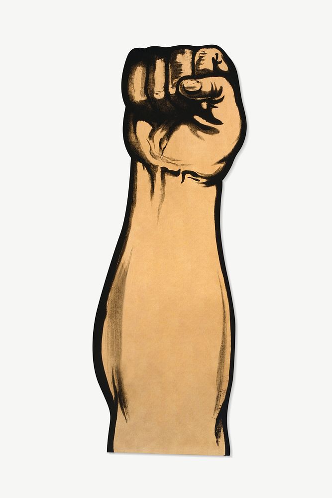 Vintage empower fist illustration psd. Remixed by rawpixel.