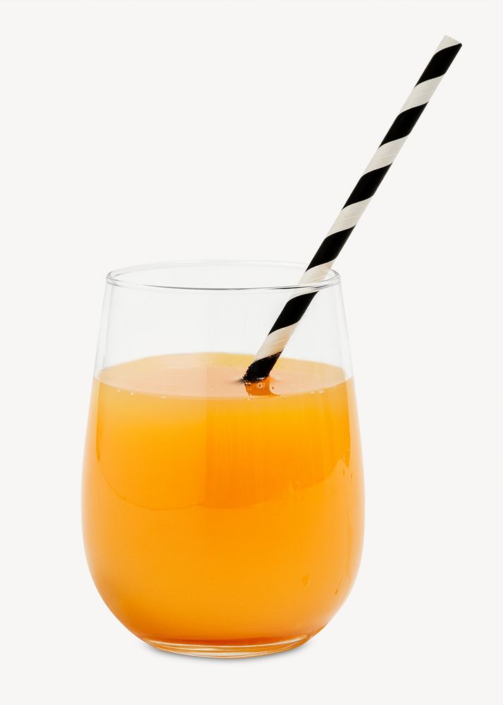 Orange juice image on white