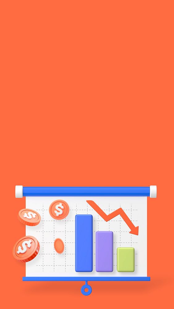 Financial crisis 3D iPhone wallpaper