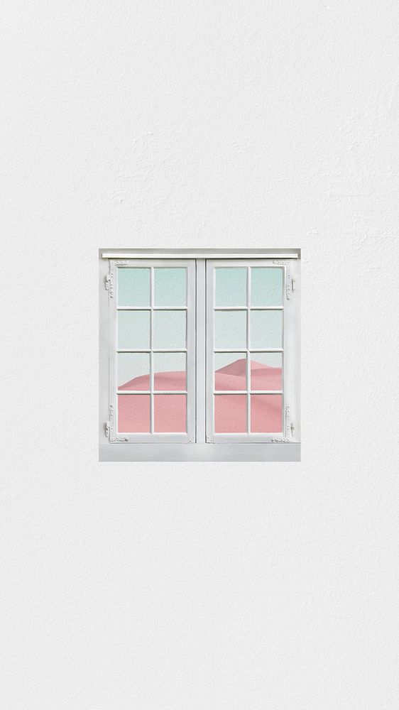Aesthetic white window iPhone wallpaper