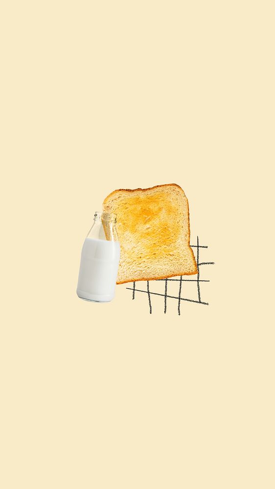 Toast breakfast yellow iPhone wallpaper