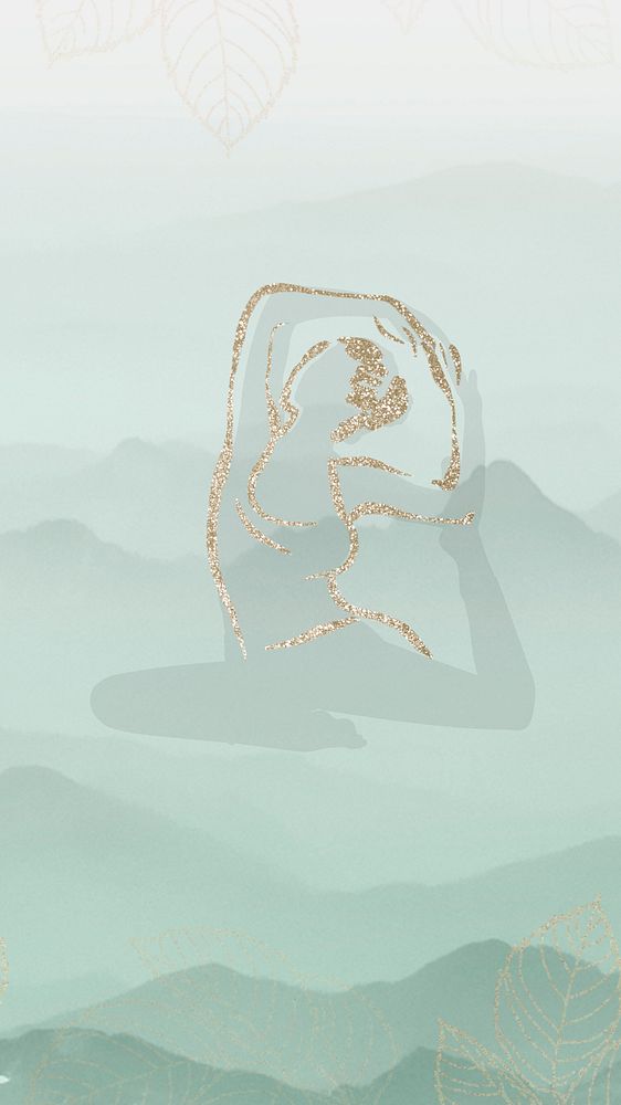 Gradient aesthetic yoga iPhone wallpaper | Premium Photo - rawpixel