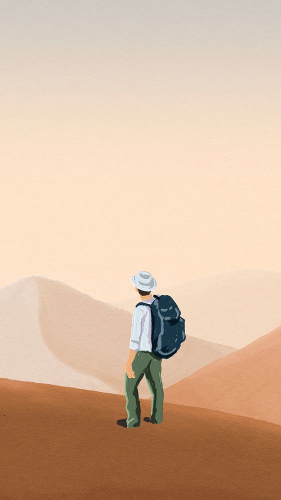 Aesthetic desert travel iPhone wallpaper