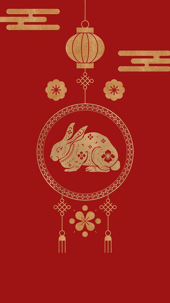 Chinese zodiac rabbit  iPhone wallpaper